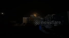 Signal flares fired over Khan Younis as Israeli attacks on Gaza continue