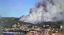 France: Massive Wildfire Ravages Martigues As 800 Firefighters And Aircraft Battle Relentless Flames