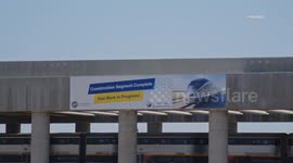 US, Bakersfield: Wasco California High-Speed Rail Project B-roll And Aerials