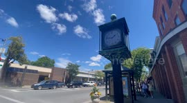 The Clock in Bennington Is a epic site on Main Street in Vermont