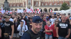 Poland: Far-right groups in Poland rally against migration in Krakow