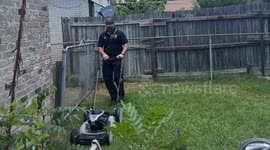 Plano Firefighters Finish Yardwork After Medical Call