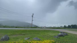 Thunder and lightning in Southern Vermont with load booms in the storm
