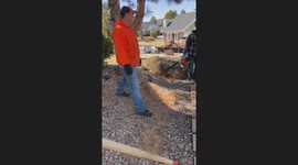 Man crashes into garbage bin while attempting roof jump in Cedar, Arizona