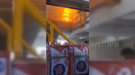 Indonesia: Ferry KM Barcelona 5 Engulfed in Flames