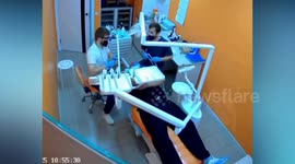 Dentist's cleaning machine explodes in patient's face