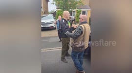 Man with terminal cancer joined by 53 motorcyclists for last ride