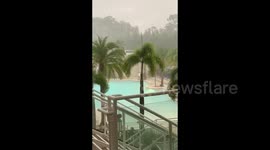 US: Heavy Rainfall Hits Walt Disney World in Orlando, FL