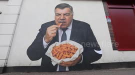 10ft mural of former England and WBA manager Sam Allardyce appears in Dudley