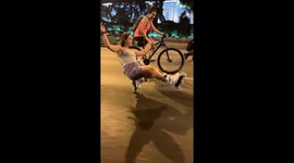 Roller Skating Downhill on One Wheel