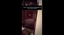 Surprise Reunion With Grandparents