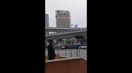 Building demolition surprises crowd with powerful blast in Chongqing, China