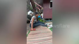 Grandmother, 66, shows off her workout routine