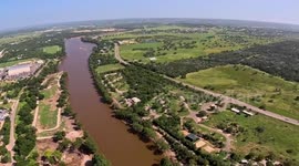 US: Chinook Helicopter Soars Over Flooded Guadalupe River In Texas