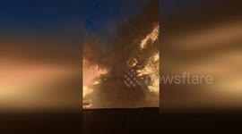 Türkiye: Flames Rage In Geyve As Crews Fight Relentlessly To Stop The Fire