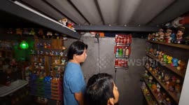 Thai couple transforms bathroom into mini-museum of treasured toy memories