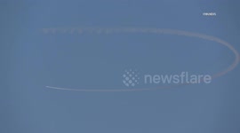 US, Los Angeles: Los Angeles Odd Skywriting Raises Concerns Amidst Movie Premiere