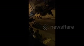 Israeli forces detain Palestinians while storming the  area in Hebron