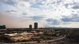 Dusty Winds Roar Over Phoenix As Haboob Hits During Dry Monsoon