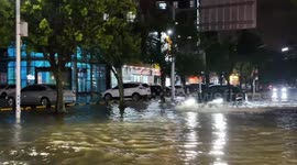 China: Typhoon-induced rainstorms affect Fujian, Guangdong