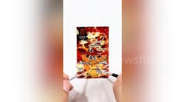 Artist paints impressive pictures onto used cinema tickets