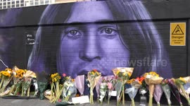 Fans pay their respects at several shrines for Ozzy Osbourne in Birmingham, UK