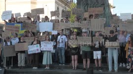 Ukraine: Ukrainians protest in Lviv against new law curbing anti-corruption agencies