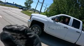 One year later, a road rage grudge ends in a handshake and 3M views