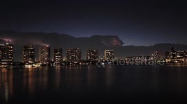 US: Storm Clouds Lit by Constant Lightning in Sunny Isles Beach