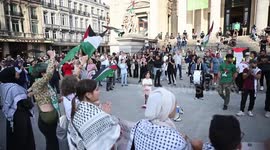 Belgium: Protesters in Brussels call for end to starvation in Gaza