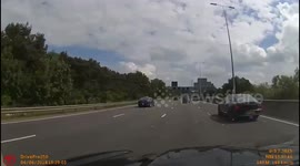 UK taxi driver 'falls asleep' before drifting across highway and bouncing off barrier