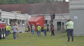 Truck Crashes Through Building Near Former Military Base