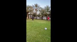Soccer Ball Bursts When Man Makes a Save