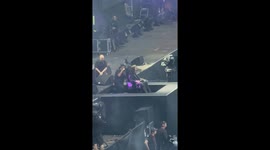 Ozzy Osbourne enters stage on huge throne during Black Sabbath's last-ever performance