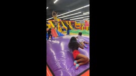 Dad Jumps and Daughter Does a Full Backflip