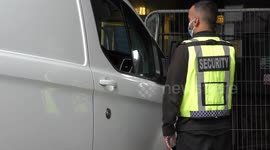 Heightened security at Britannia International Hotel in Canary Wharf ahead of migrant arrivals