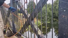 Magnet fisherman sparks bomb scare after fishing out WWII grenade from river
