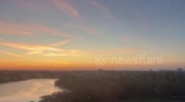 Serene Sunrise Over Boston Skyline from Cambridge’s Fresh Pond 2