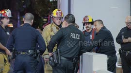 US, Los Angeles: East Hollywood 2 LAPD Officers Injured in Hit-and-Run Crash