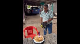 Chainsaw cake-cutting attempt ends with dropped dessert in Sinaloa, Mexico