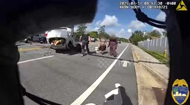 Detectives Rescue Crash Victims From Overturned SUV in Florida