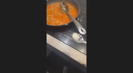 Girl's salt prank on boyfriend ends with him walking away gagging