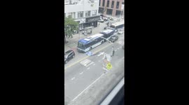 Inflatable Pool In the Middle of an NYC Street