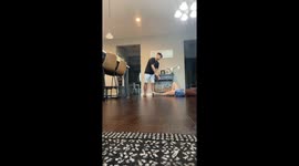 'Dancing with the Stars Leg Lift Challenge' goes wrong as girl loses her composure