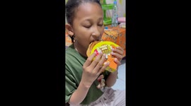Child Faked Out by Mozzarella Cheese Pastry