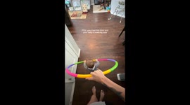 Viral parenting hack: Mom uses hula hoop to help baby take first steps