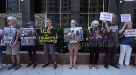 US: Immigrant rights advocates hold silent protest at New York City’s Federal Plaza