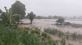 Four saved from flooded home as highway cut off by landslide in Thailand