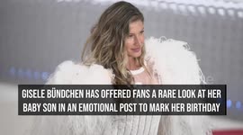 Gisele Bündchen shares photo of baby son to celebrate her 45th birthday