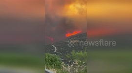 Tourists and locals evacuated as massive wildfires threaten villages in Cyprus